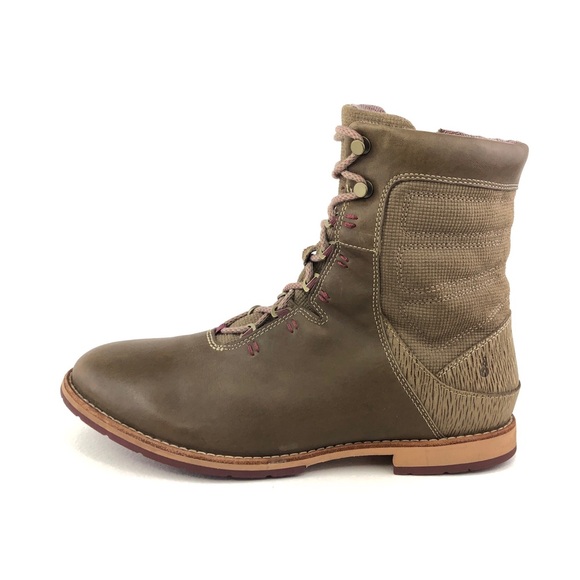 Ahnu Chenery Brown Leather Ankle Boots 9 - Picture 1 of 14
